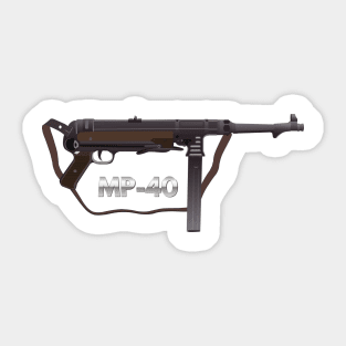 German MP-40 Submachine Gun Sticker